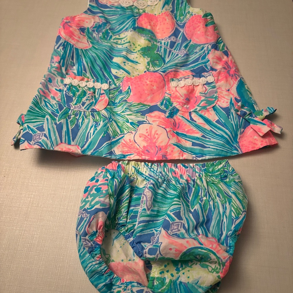 Lilly Pulitzer Floral Set 12-18 months